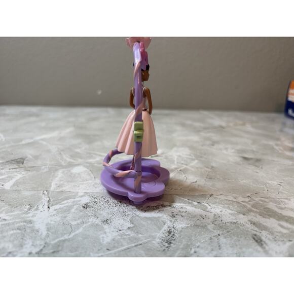 Barbie Ballerina Spinning Cake Topper 2005 Purple Vintage - Picture 3 of 6